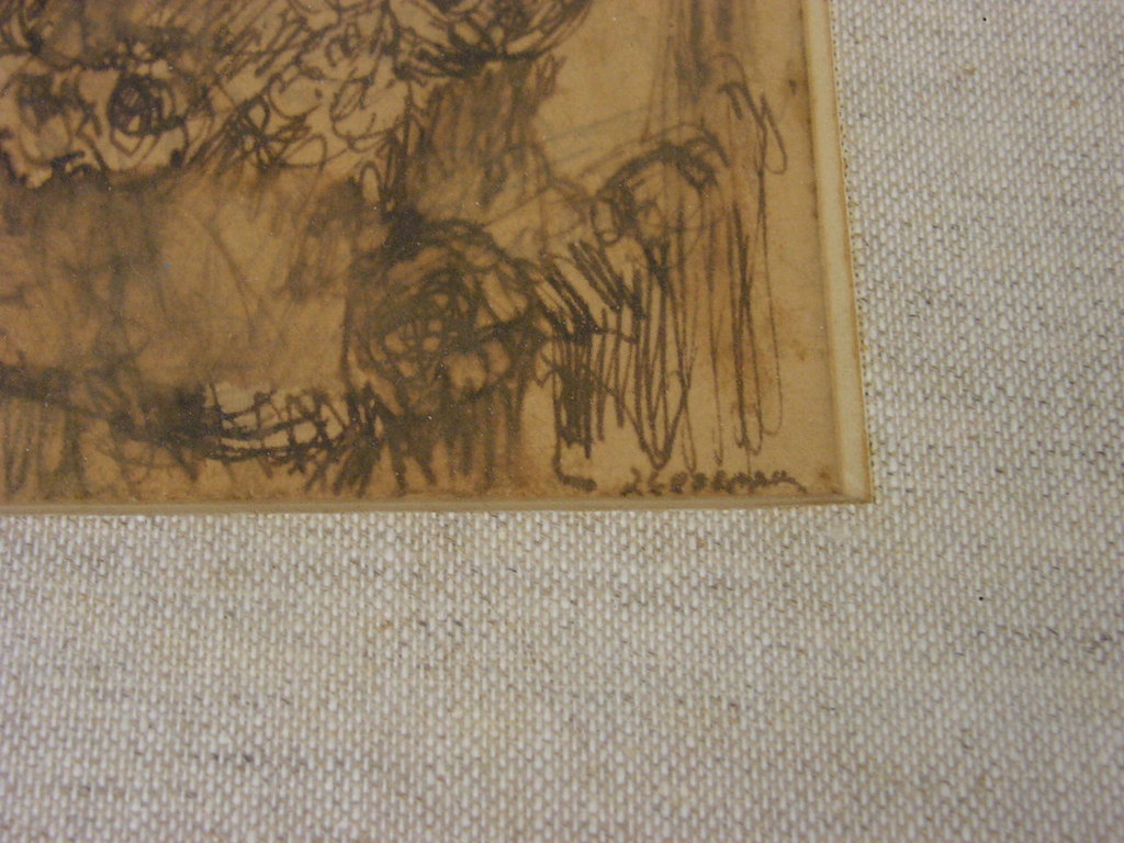 Jan Cossaar  -  tekening inkt  kopen? Bied vanaf 1!