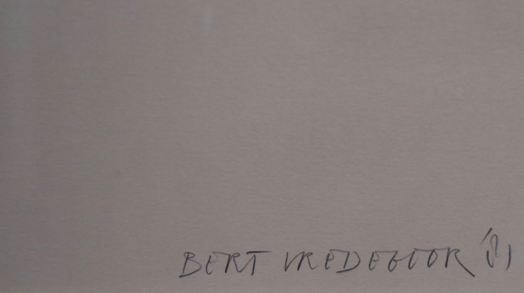 Bert Vredegoor: Potlood, Bleu c'est passe -Ingelijst (groot) kopen? Bied vanaf 20!