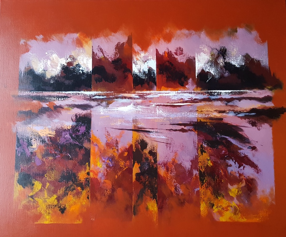 Mattie Schilders (1941) - Acryl op doek (groot), gesigneerd r.o. en '00 verkocht voor € 645!