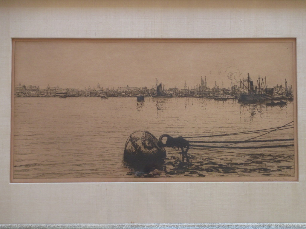 Albert Hemelman, Panorama op Amsterdam vanaf het IJ, Ets kopen? Bied vanaf 50!