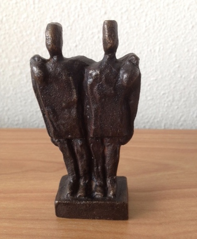 Bronzen beeldje JOS GIELEN 1952 - titel  verkocht voor € 55!