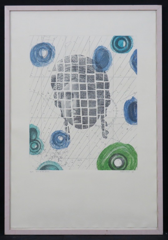 Harald Vlugt: Ets, Pick up her piece - Ingelijst kopen? Bied vanaf 20!