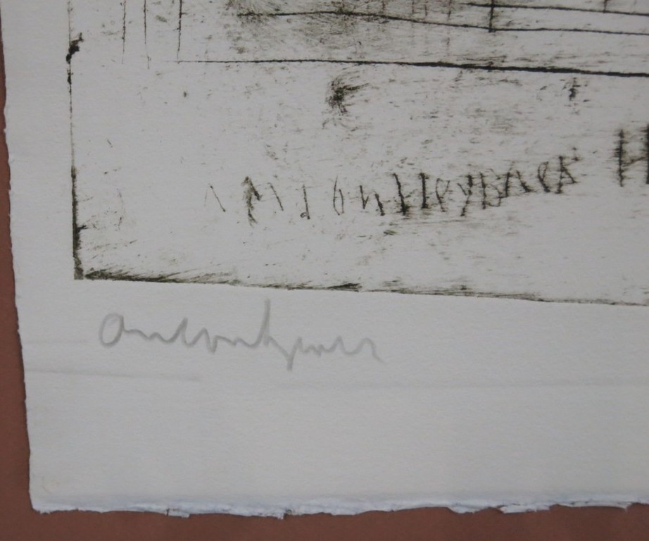 Anton Heyboer: Ets, Huis - Ingelijst kopen? Bied vanaf 150!