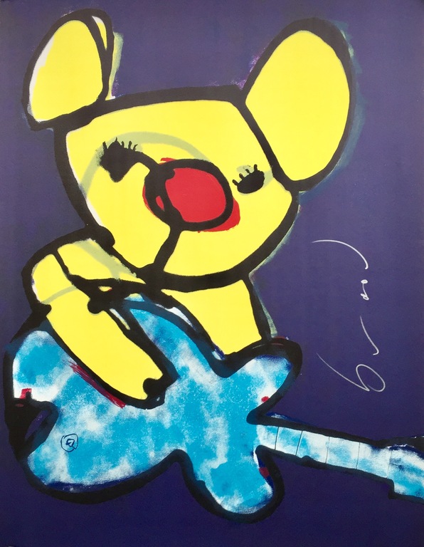 Herman Brood - Originele Handgesigneerde Zeefdruk: "Beertje" kopen? Bied vanaf 1!