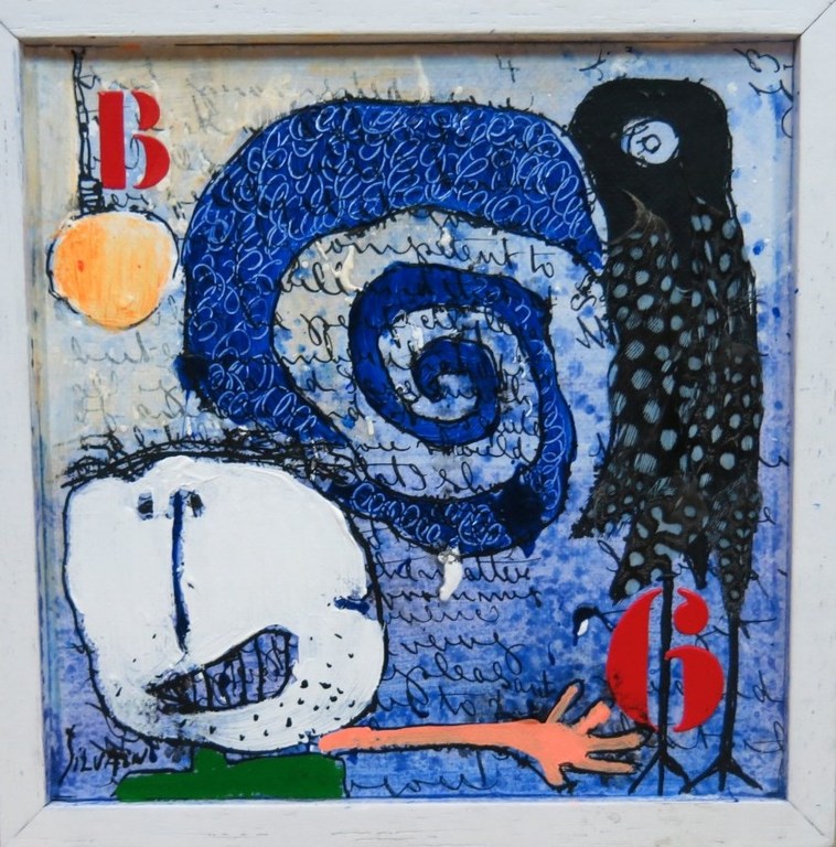 Christian Silvain: Acryl op doek, B 6 - Ingelijst kopen? Bied vanaf 300!