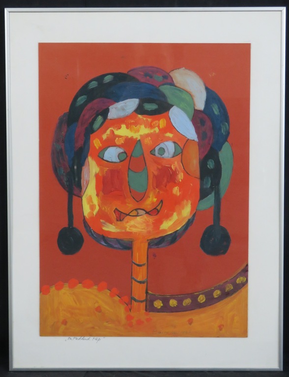 Meertje Kaal: Olieverf op papir, Ontreddend tiep - Ingelijst kopen? Bied vanaf 1!