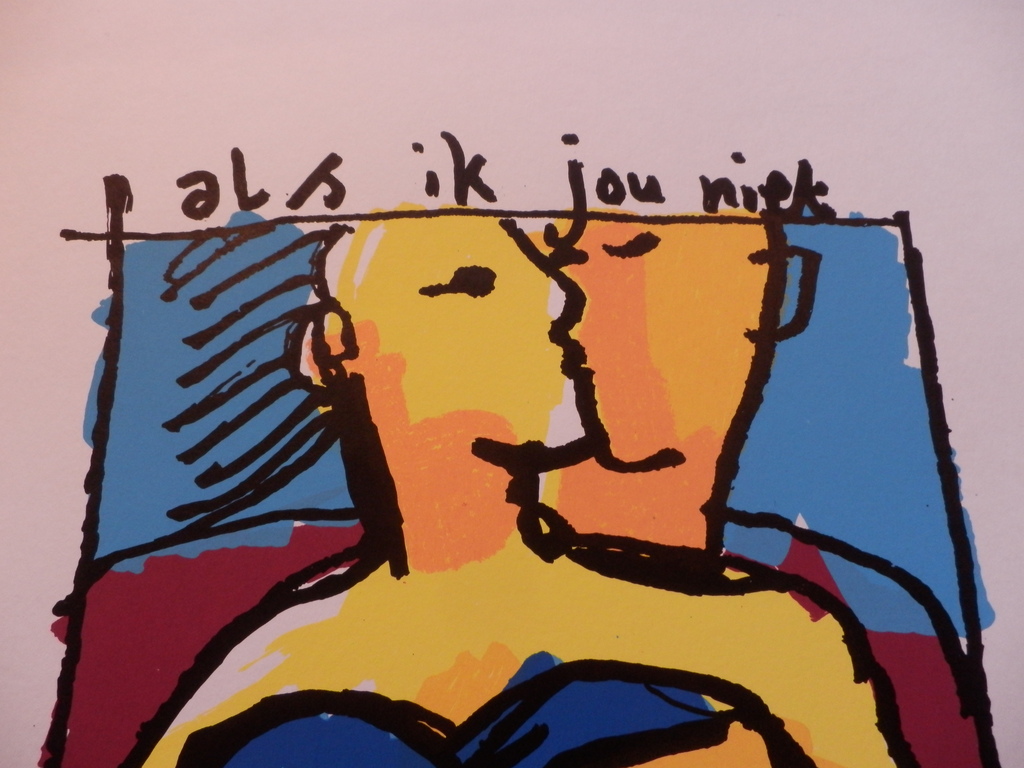 HERMAN BROOD GROTE Gelimiteerde en HANDGESIGNEERDE Zeefdruk  ALS IK JOU NIET HAD kopen? Bied vanaf 190!