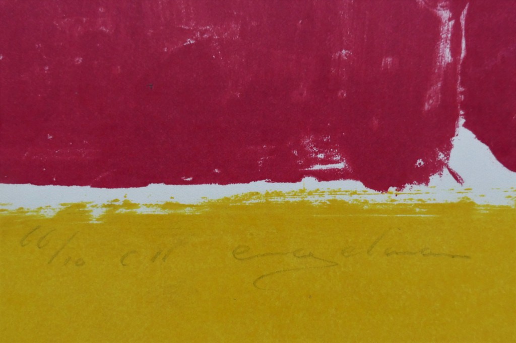 Adine Engelman - Abstracte compositie - Monotype kopen? Bied vanaf 75!