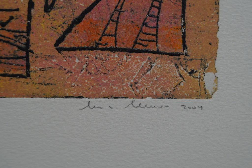Lia van Leeuwen - gesigneerde ets - 2004 kopen? Bied vanaf 1!