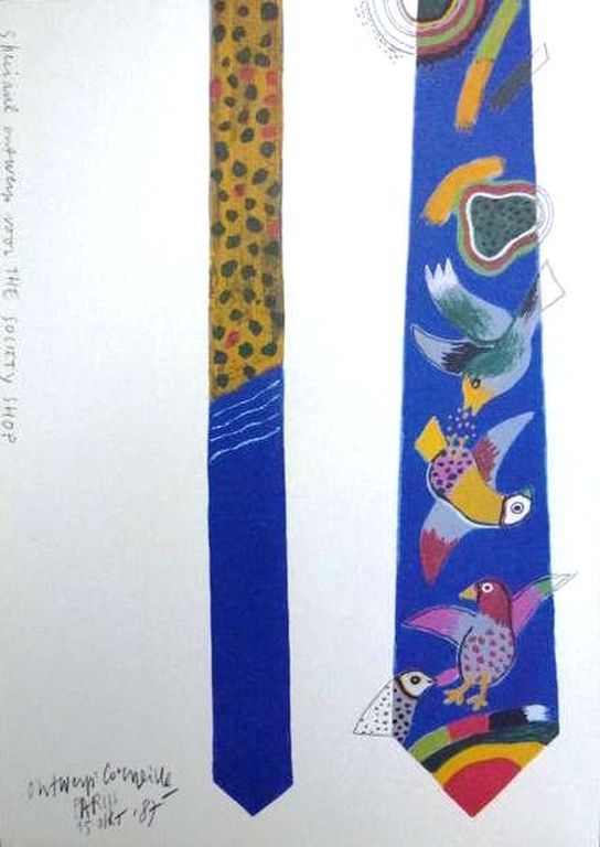 Corneille, litho de stropdas, 1987 kopen? Bied vanaf 1!