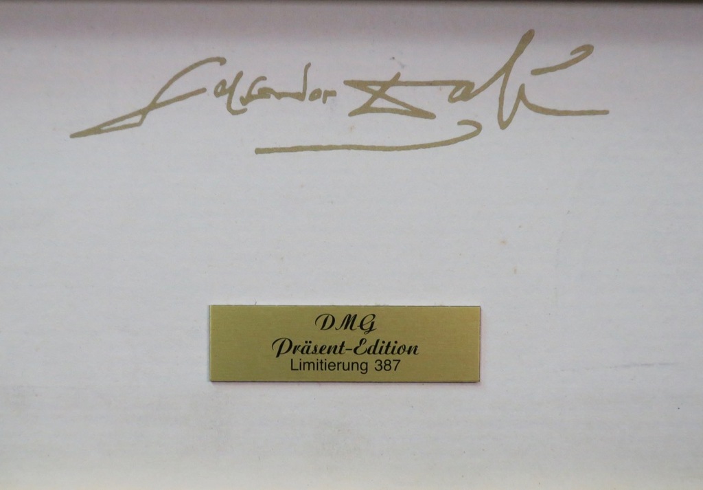 Aardewerk tegel met ontwerp van Salvador Dali, Les Colombes - Ingelijst kopen? Bied vanaf 100!