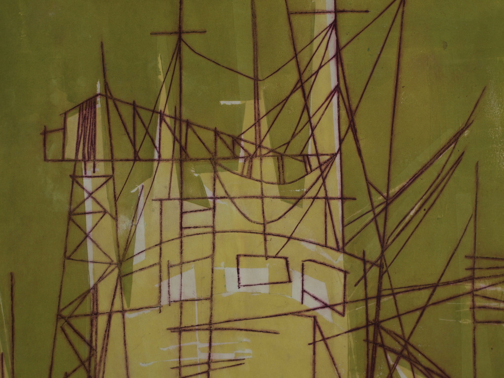 ROB COX - Kleurenets – Dok – Gesigneerd – Oplage 30 ex. - 1961 kopen? Bied vanaf 1!