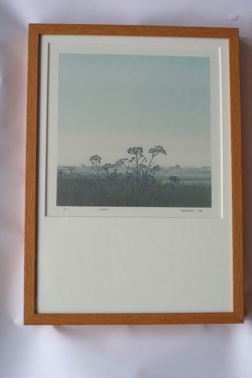 Henk Kastelijn - 2 zeefdrukken - 'Zomer' en 'Herfst' - gesigneerd kopen? Bied vanaf 40!