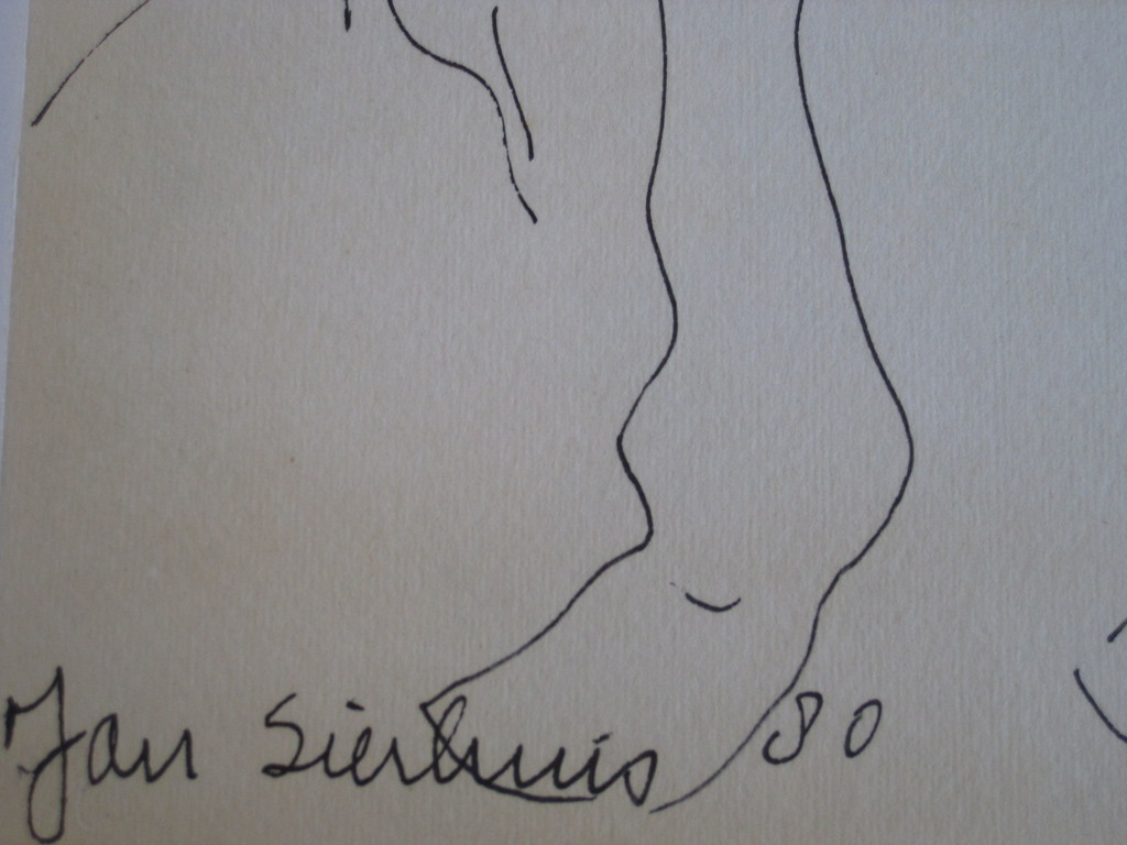 Originele Oostind. Inkttekening "Paarden" van Amsterdamse express. Jan Sierhuis  kopen? Bied vanaf 1!