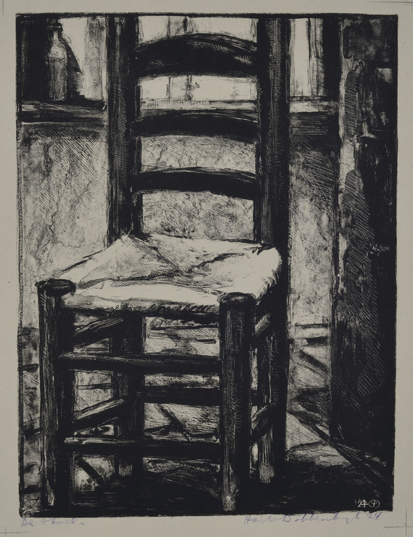 Aart van Dobbenburgh: Litho – De stoel - 1924 verkocht voor € 40!