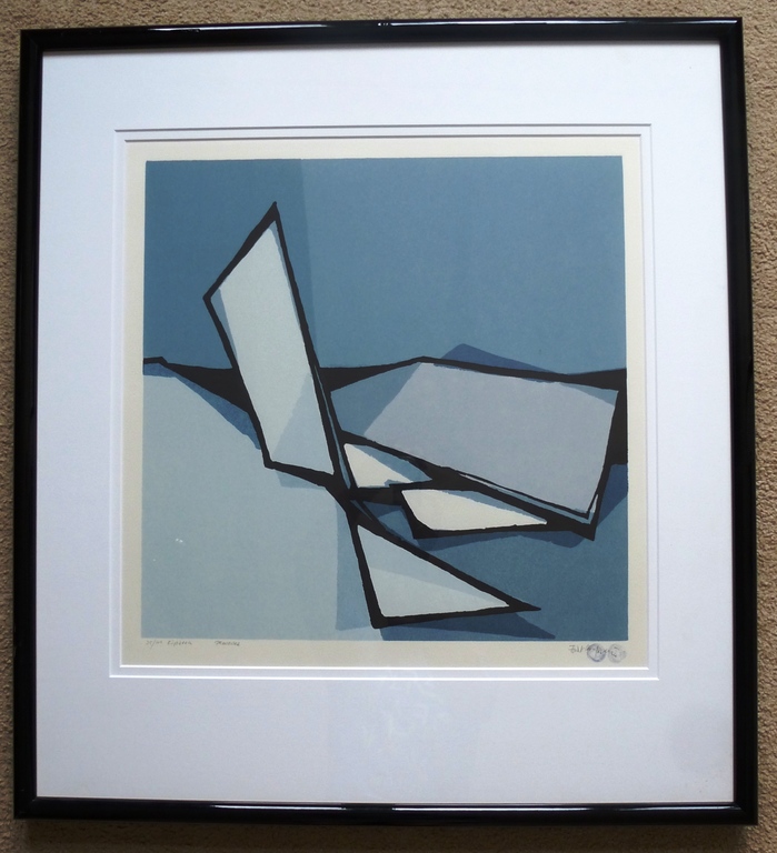 Fon Klement, ingelijste boardsnede: proceder, handgesigneerd kopen? Bied vanaf 250!