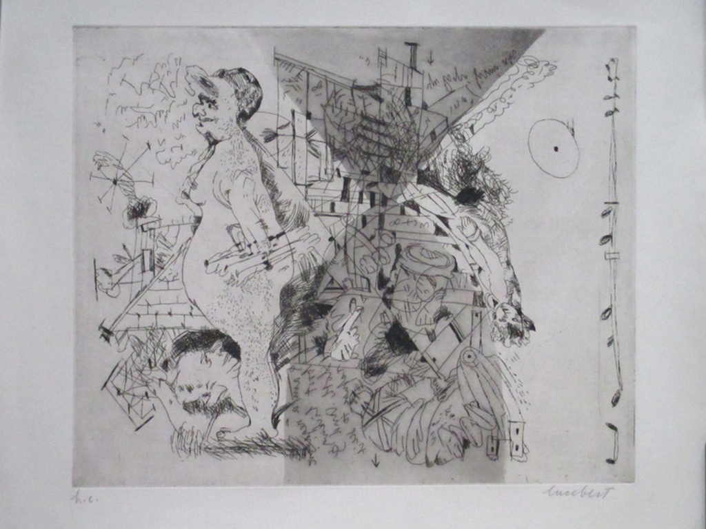 Lucebert, ets/aquatint, Lof der Vetzucht, handgesigneerd, H.G (horse commerce)oplage 20, 1975 kopen? Bied vanaf 285!