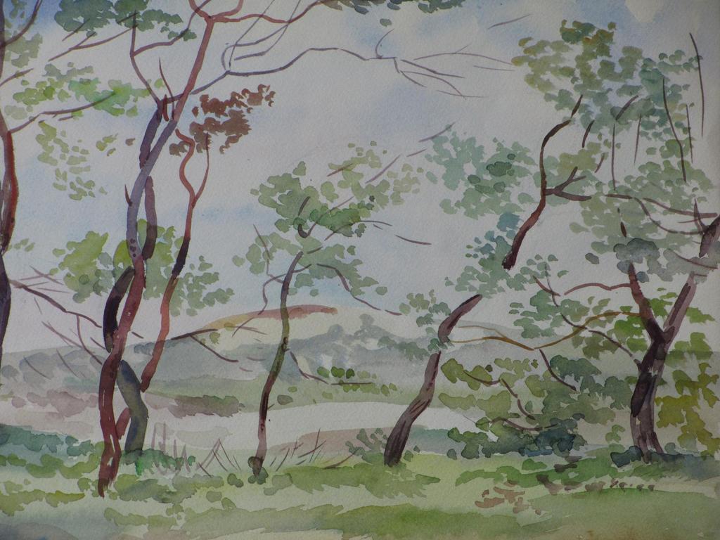 Han Krug, Duingezicht, Aquarel 1947 kopen? Bied vanaf 1!