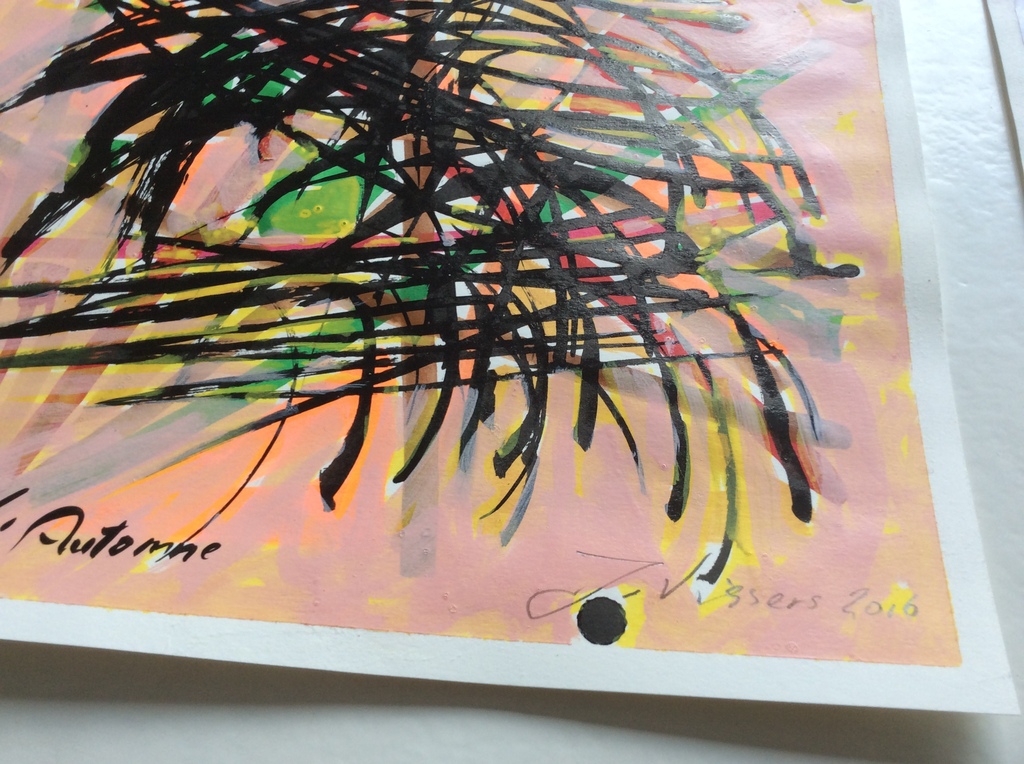 Jack Vissers - Les Saisons - inkt en acryl op papier kopen? Bied vanaf 75!