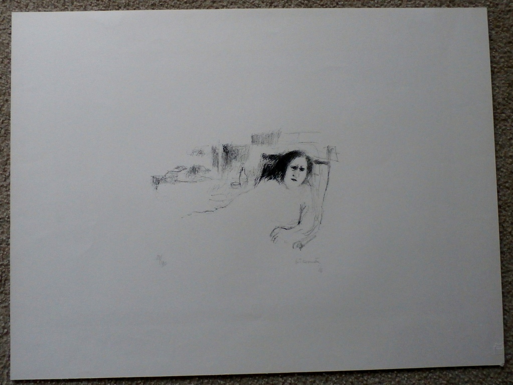 Metten Koornstra - vrouw in stoel - 1960 kopen? Bied vanaf 45!