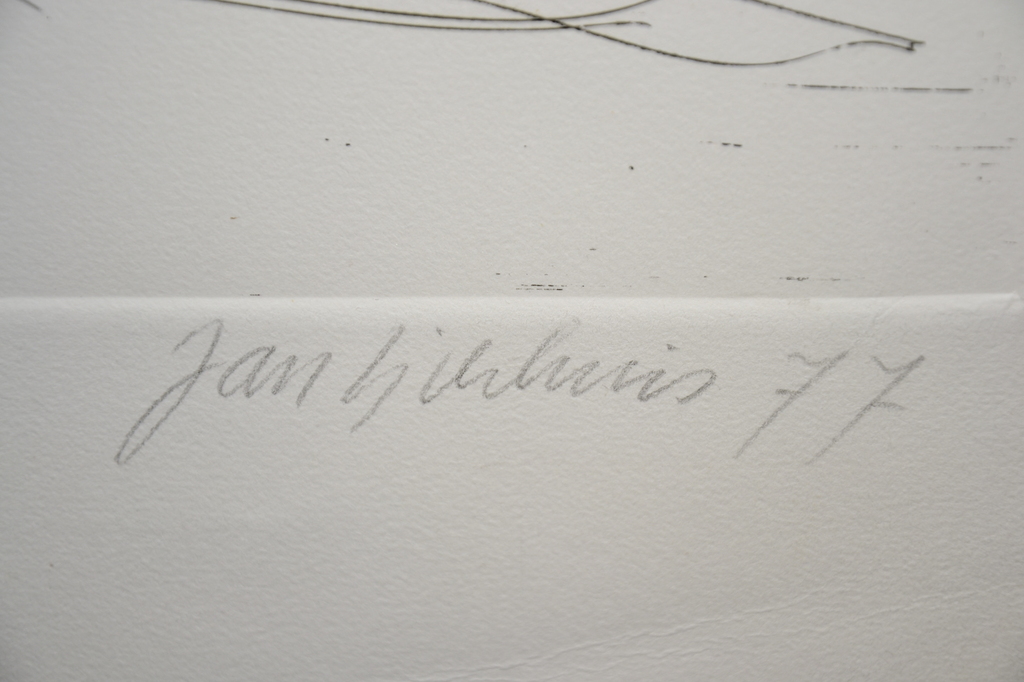 Jan Sierhuis: Grote ets. Ruiter te Paard. uit 1977 kopen? Bied vanaf 70!