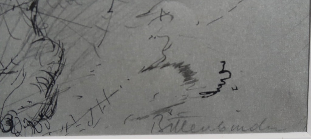 Janos Bittenbinder: Potlood- en Pentekening, Z.T. Cello - Ingelijst kopen? Bied vanaf 1!