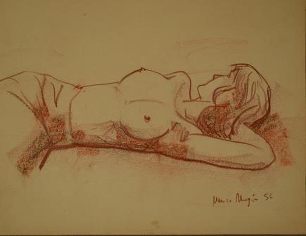 Marco Magis (1934-1995) halfnaakt, pastel 24x30  kopen? Bied vanaf 25!