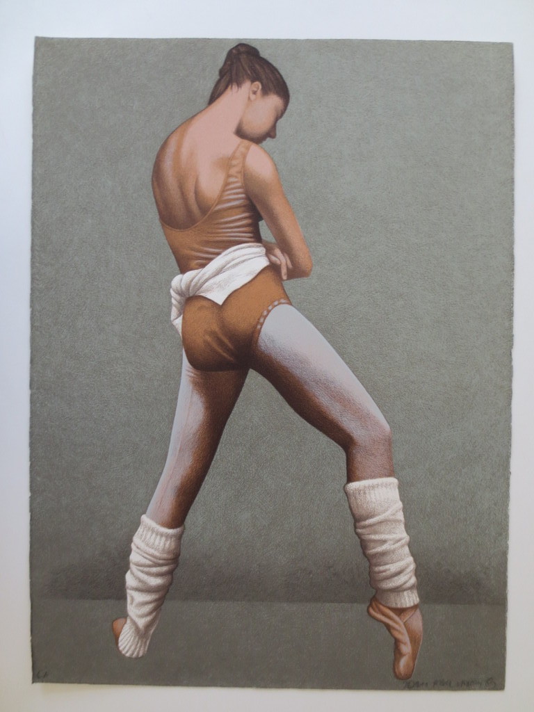 Jean Paul Vroom - hand gesigneeerde kleuren zeefdruk - balletdanseres - 1983 kopen? Bied vanaf 90!