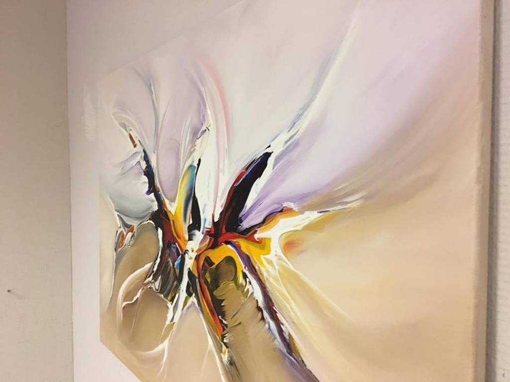 Gena - Abstract. Acrylverf op doek - 2017 - Gesigneerd. kopen? Bied vanaf 150!