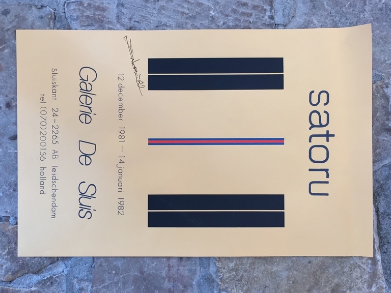 SATO SATORU   originele zeefdruk 1974 en gesigneerde poster. kopen? Bied vanaf 1!