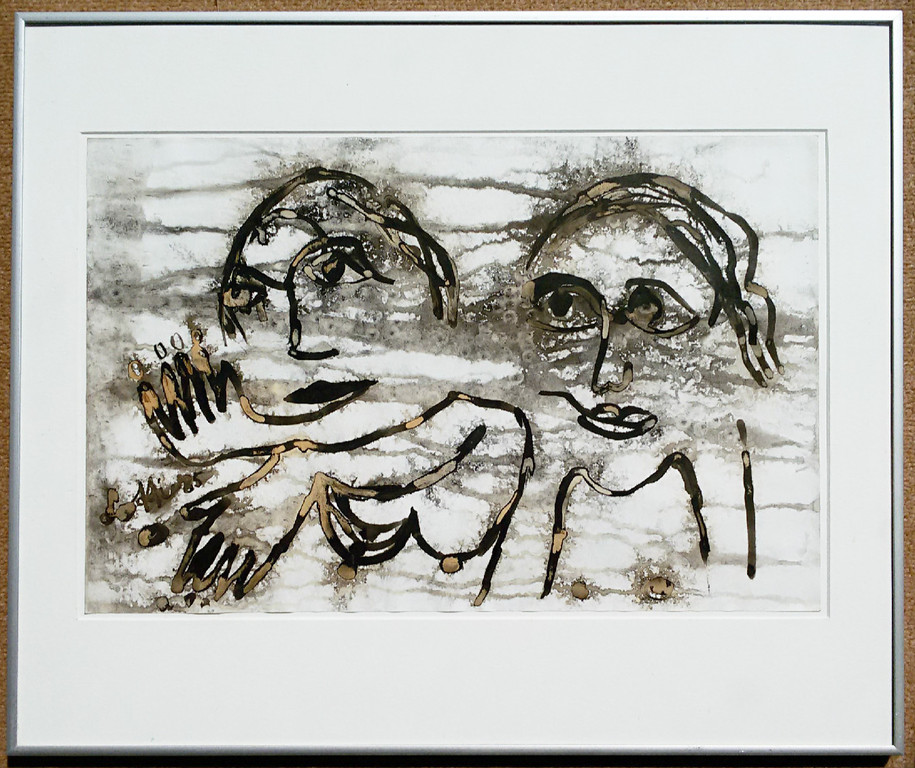 Lotti van der Gaag - Voyant la vallée dans le brouillard, gem. tech. (ingelijst) kopen? Bied vanaf 275!