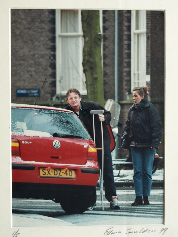 Edwin Smulders : Foto – Rode Volkswagen - gesigneerd – 1999 – oplage 5 ex. kopen? Bied vanaf 1!