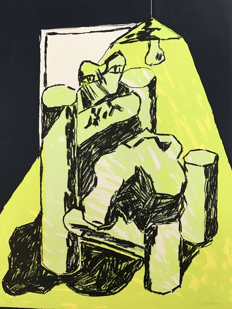 JAN SIERHUIS originele zeefdruk , stoel 1973 kopen? Bied vanaf 1!