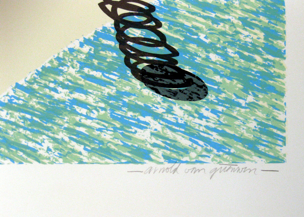 Arnold van Griensven, litho, Dans bij ondergaande zon, 1984 kopen? Bied vanaf 70!