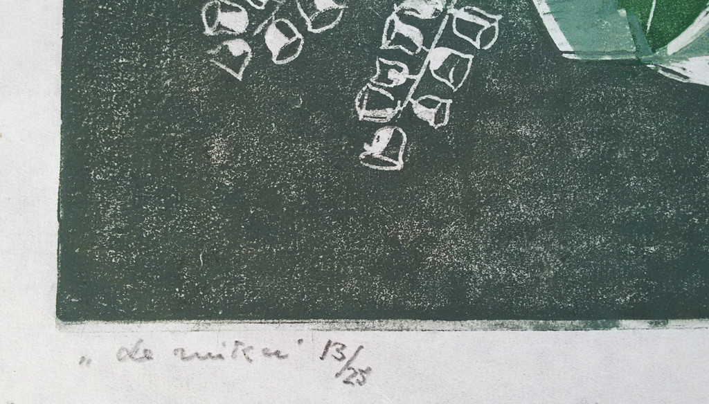 Jeanne Bieruma Oosting - De ruiker, kleurenhoutsnede kopen? Bied vanaf 125!