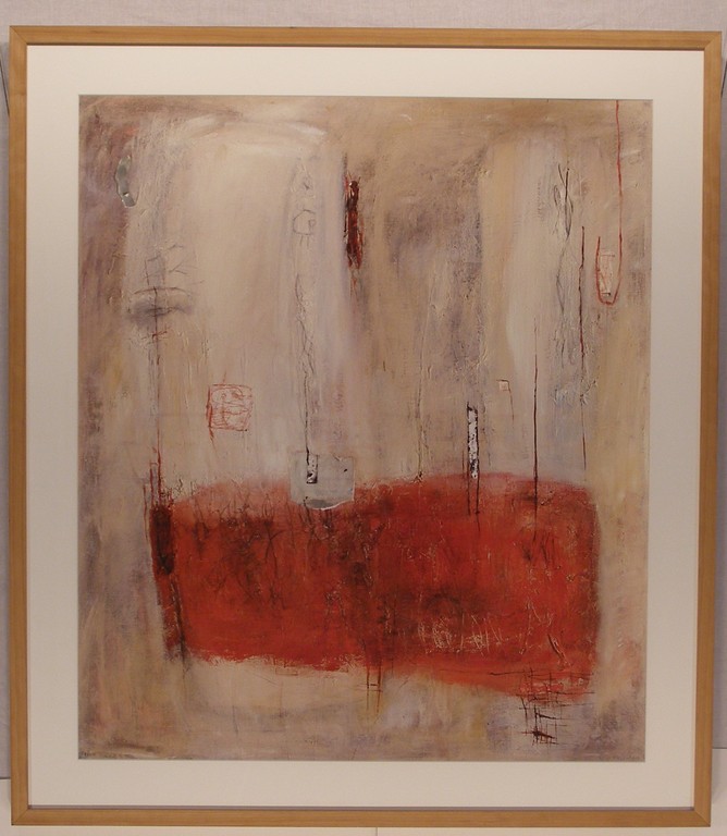 Moderne zeefdruk van Vera van Heusden, ingelijst verkocht voor € 100!