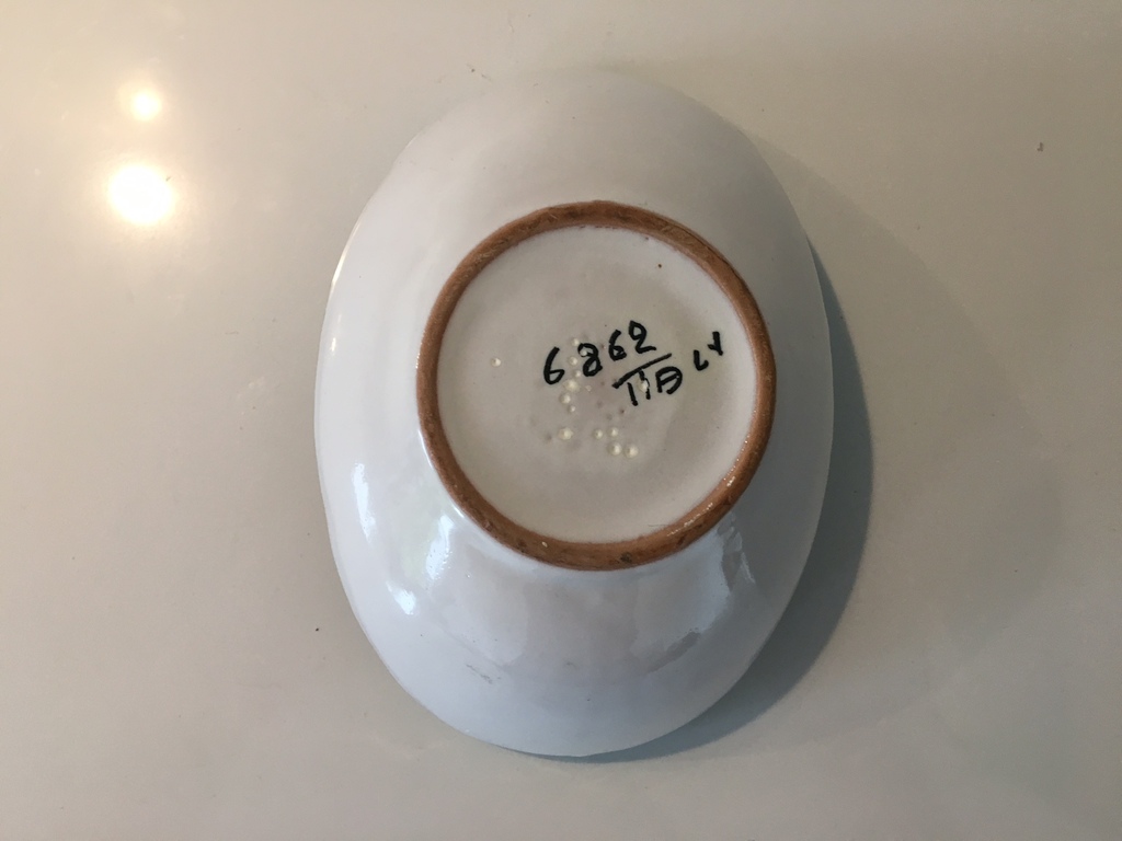 Fratelli Fanciulacci - Vintage Fifties schaaltje met hand beschilderd decor kopen? Bied vanaf 12!