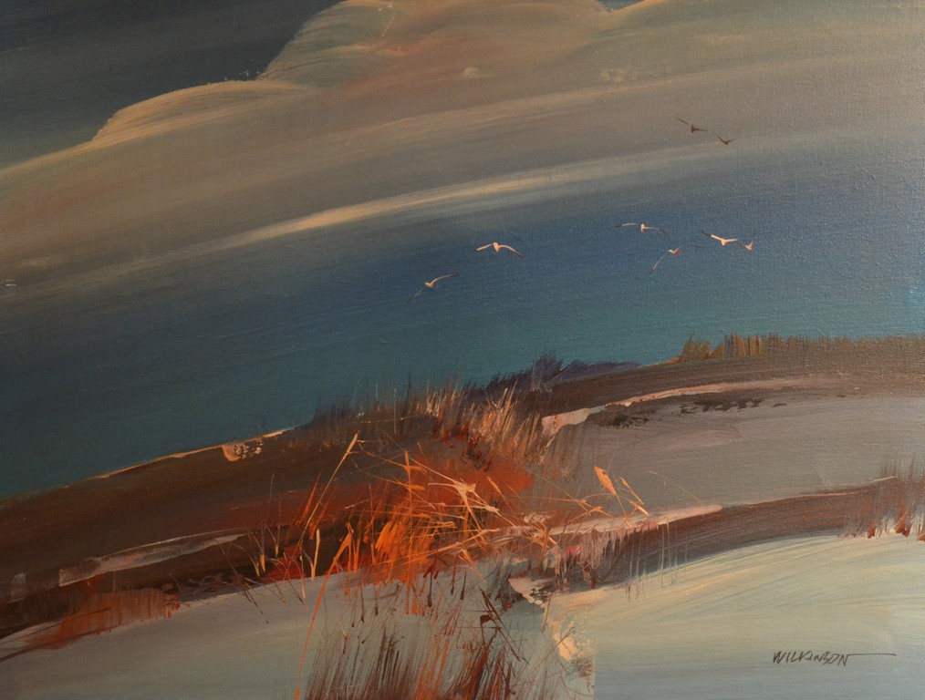 Gesigneerd Wilkinson: olieverf op doek, abstract landschap kopen? Bied vanaf 1!