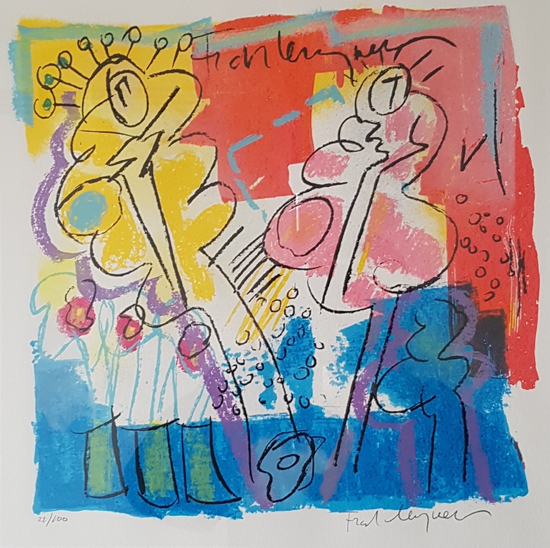 Frank Lengvenius - ingelijste zeefdruk op papier - 100 ex. kopen? Bied vanaf 125!