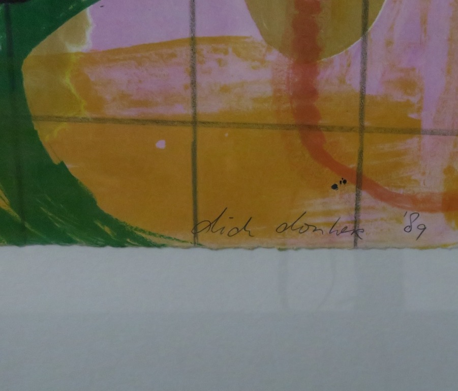 Dick Donker: Litho, Zonder titel - Ingelijst kopen? Bied vanaf 1!