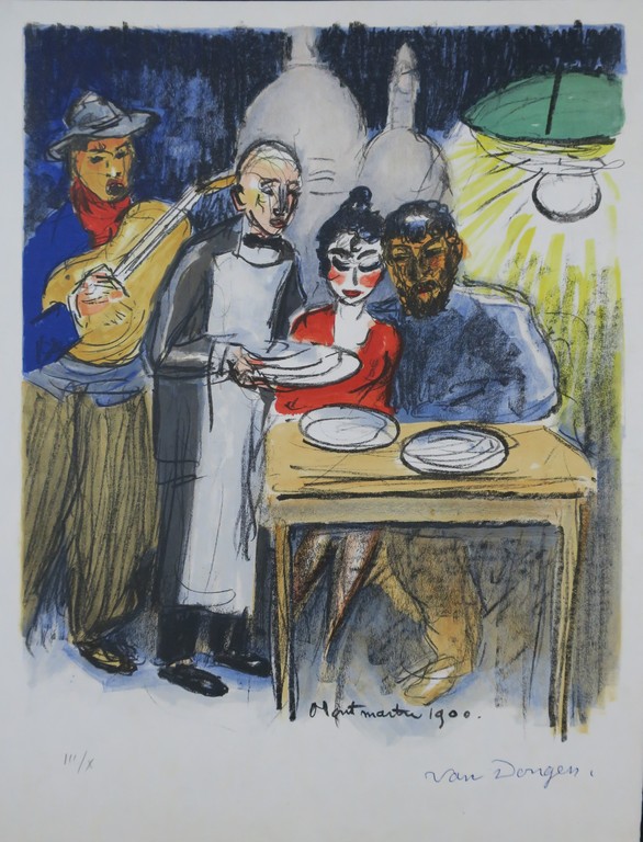 Kees van Dongen: Litho op papier Velin. Montmartre 1900, Regards sur Paris kopen? Bied vanaf 600!