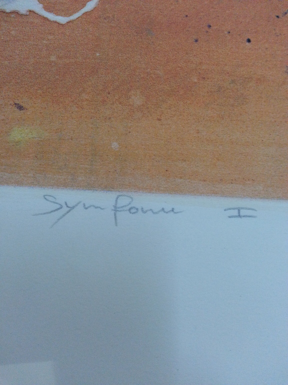 Ron van der Werf, zeefdruk op papier, titel: kopen? Bied vanaf 20!