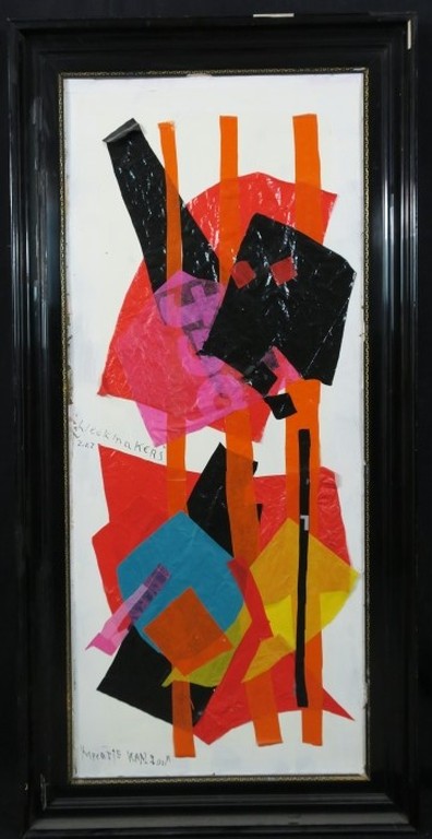 Meertje Kaal: Collage op karton, Weekmakers - Ingelijst (groot) kopen? Bied vanaf 1!