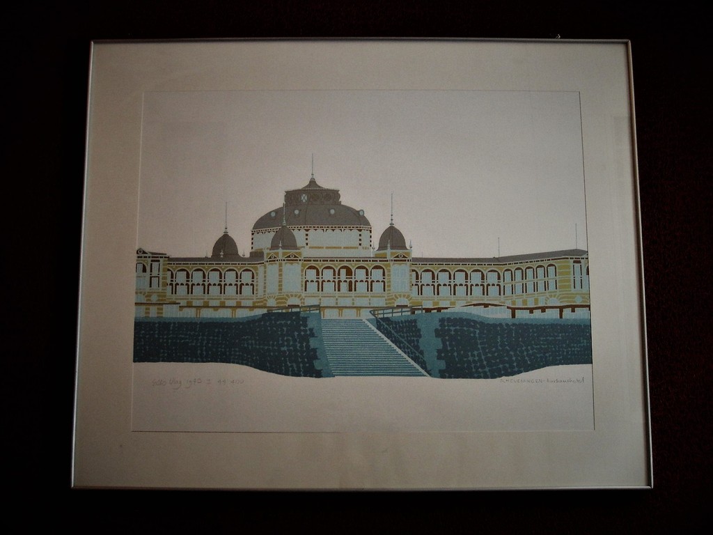  gesigneerde Sees Vlag GROTE Kurhaus Scheveningen Zeefdruk 1973  kopen? Bied vanaf 1!
