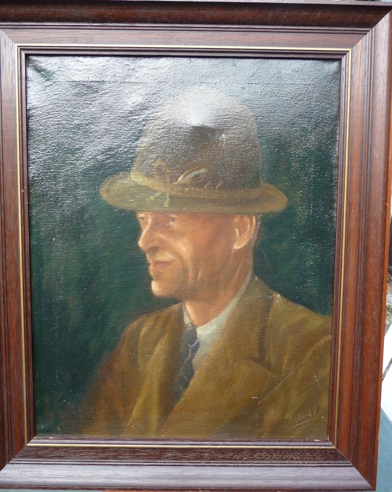 Zacharias Simons: olieverf op doek, Zelfportret ~ jaren '40 kopen? Bied vanaf 55!