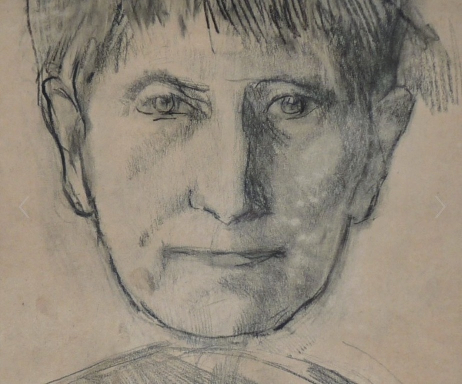 Kees Verwey, Krijttekening, Dubbele portrettekening, 1958 kopen? Bied vanaf 375!