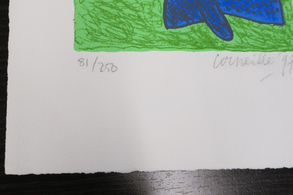 Corneille: Zeefdruk, Femme au chat bleu kopen? Bied vanaf 60!