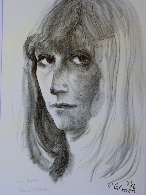 Paul Citroen: Litho van een vrouw, 'Voor Klaas' verkocht voor € 45!