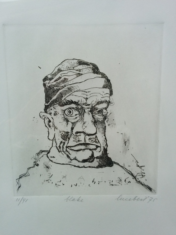 Gesigneerde ets van Lucebert uit 1975, oplage 41 stuks met lijst kopen? Bied vanaf 280!