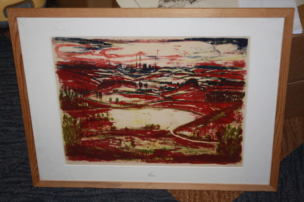 LITHO 1953 HOOGOVENS EN KENNEMERDUINEN - VAN MAX verkocht voor € 35!